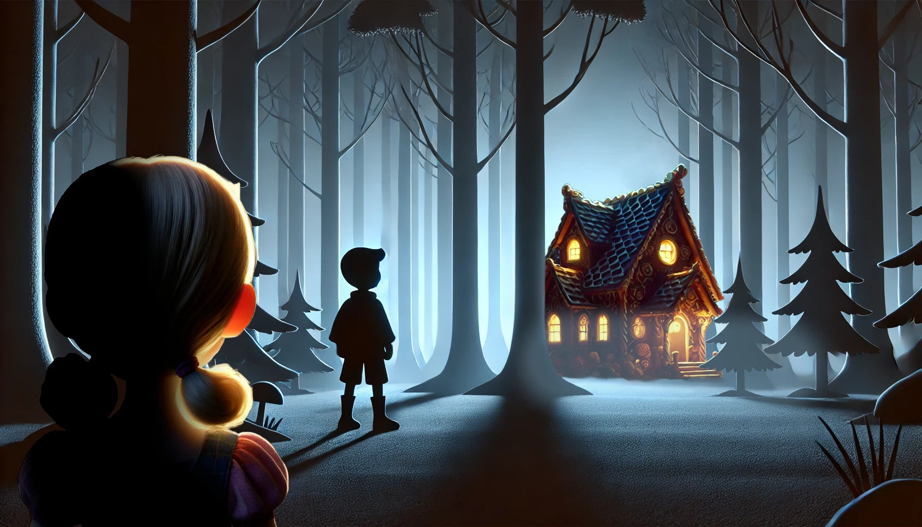 Imagen ilustración del cuento Hansel y Gretel de los hermanos Grimm