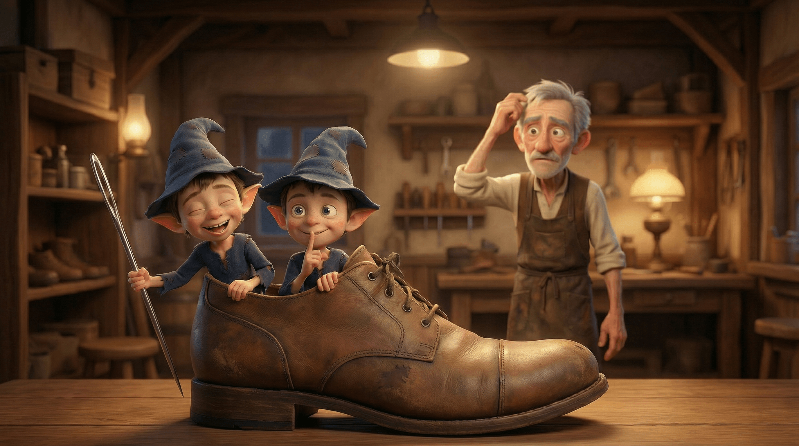Los elfos y el zapatero
